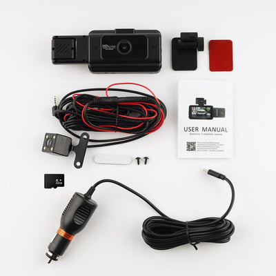 3 Kameralı Araç İçi Kamera 1080P Wifi - Bi Elma