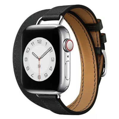 Deri Double Tour Akıllı Saat Kordonu - Bi Elma