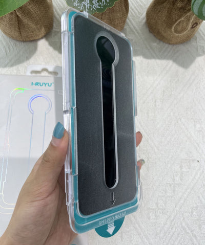 iPhone Hayalet Ekran Koruyucu Anti - Static Kurulum Aparatlı Privacy Cam - Bi Elma