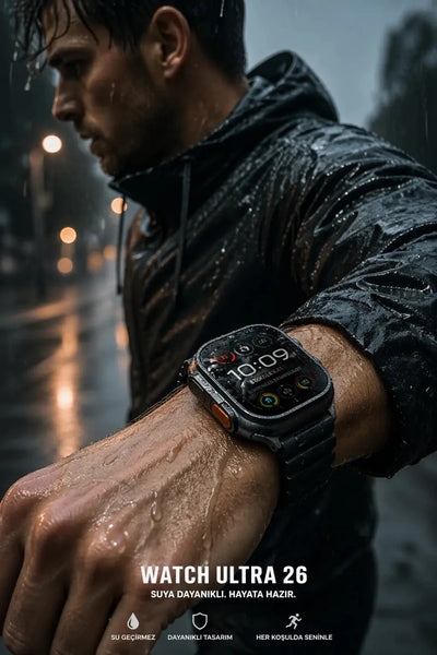 Watch Ultra 26 Akıllı Saat - Su Geçirmez - Bi Elma
