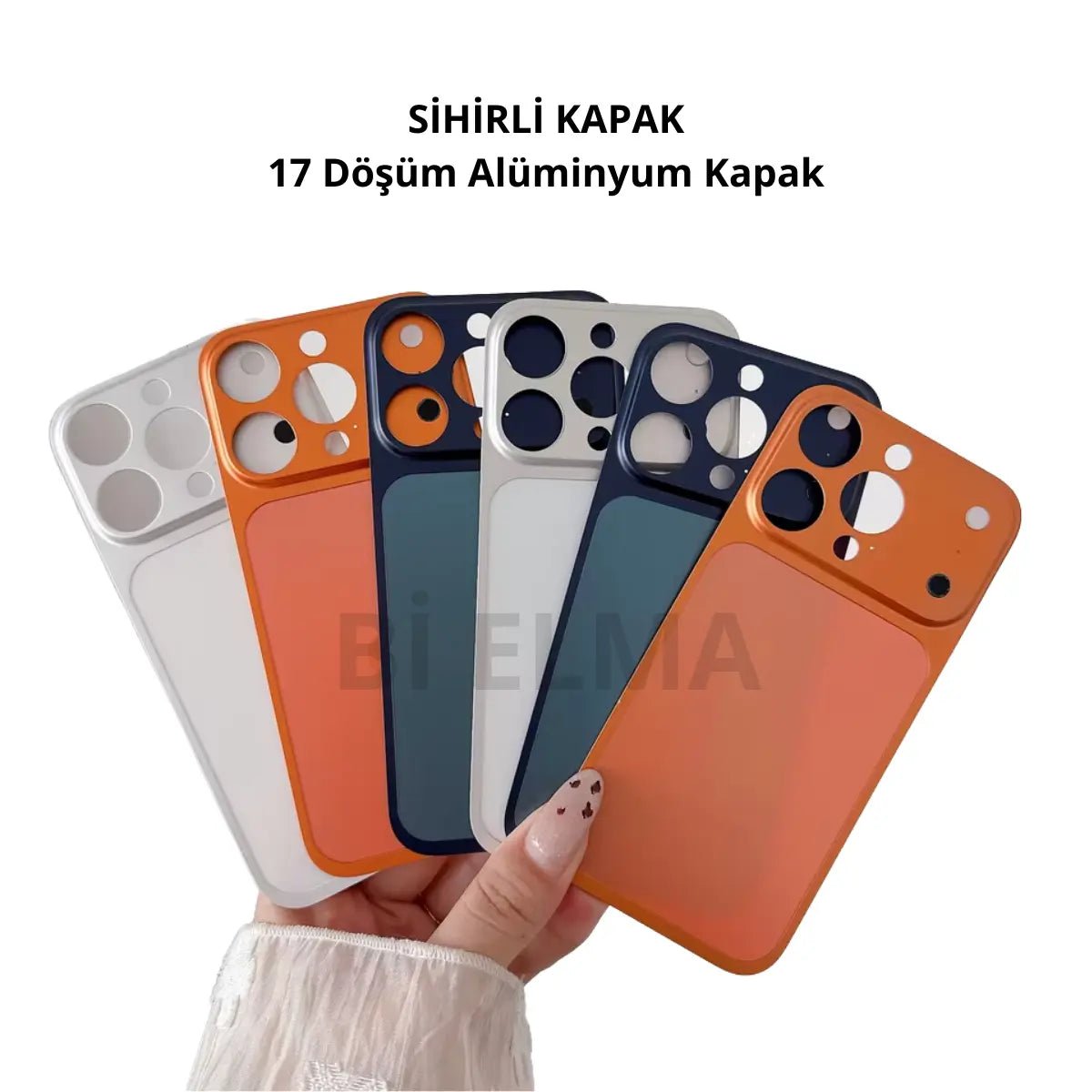 17 Pro Max Görünümlü Metal Kapak 13–16 Pro/Pro Max Modelleri İçin - Bi Elma