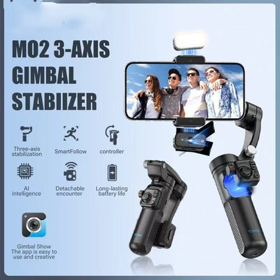 3 Eksenli Pro Akıllı Telefon Gimbal Sabitleyici Tripod - Bi Elma
