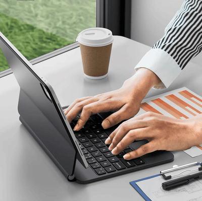 Yesido iPad Pro 13 (2024) Magic Klavyeli Tablet Kılıfı - Bi Elma