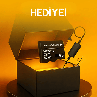 2K QHD GPS’li 4G Wi‑Fi Araç Kamerası – Ön+Arka - Bi Elma