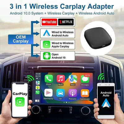Kablosuz CarPlay Android Box 2gb 16gb Youtube Netflix Disney+ Google Play - Bi Elma