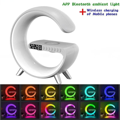 Akıllı Kablosuz Şarjlı Led Gece Lambası Rgb 15w - Bi Elma