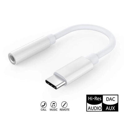 Type - C - 3,5mm Kulaklık Jakı Adaptörü - Bi Elma