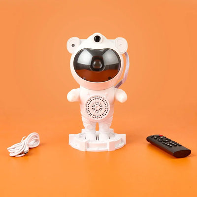 Astronot Projektör Gece Masa Lambası Galaxy Gökyüzü Star Projeksiyon Kumandalı - Bi Elma