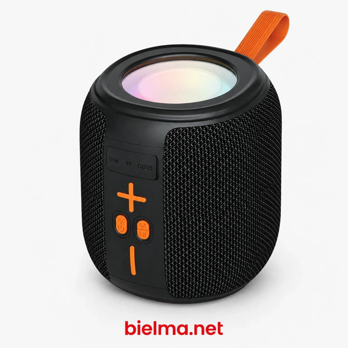 Bluetooth Hoparlör 6W LED Işıklı Taşınabilir Kablosuz Speaker Usb/tf Kart Destekli 1500 Mah - Bi Elma
