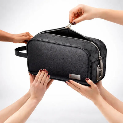 Yesido WB57 Parmak İzi Kilitli Deri Çok Amaçlı Güvenlik Çantası - Bi Elma