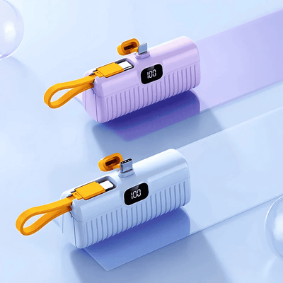 5000 mAh Powerbank Dijital Göstergeli Standlı - Bi Elma