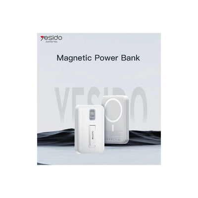 Yesido 10000mAh Manyetik Kablosuz Powerbank - Bi Elma