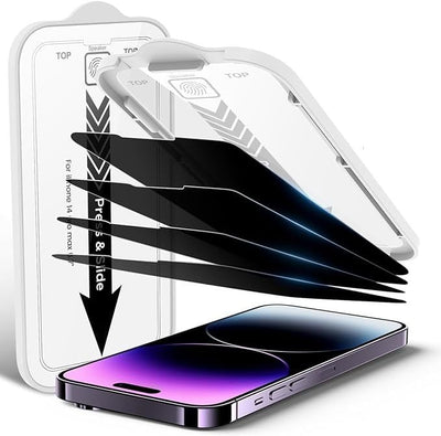 iPhone Hayalet Ekran Koruyucu Anti - Static Kurulum Aparatlı Privacy Cam - Bi Elma