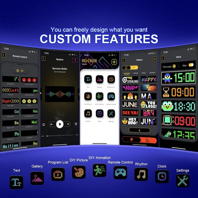 Kişiselleştirilebilir Araç Car Led Ekran 60cm - Bi Elma