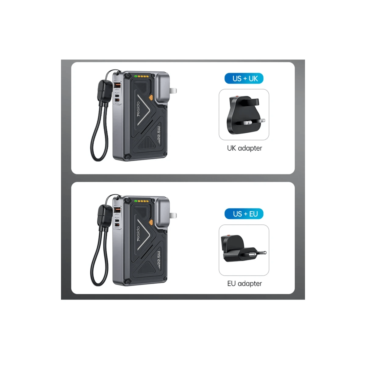 10.000 mAh MagSafe Powerbank – Katlanır Fişli, 22.5W PD, 15W Kablosuz Şarj, Standlı (5'i 1 Arada) - Bi Elma