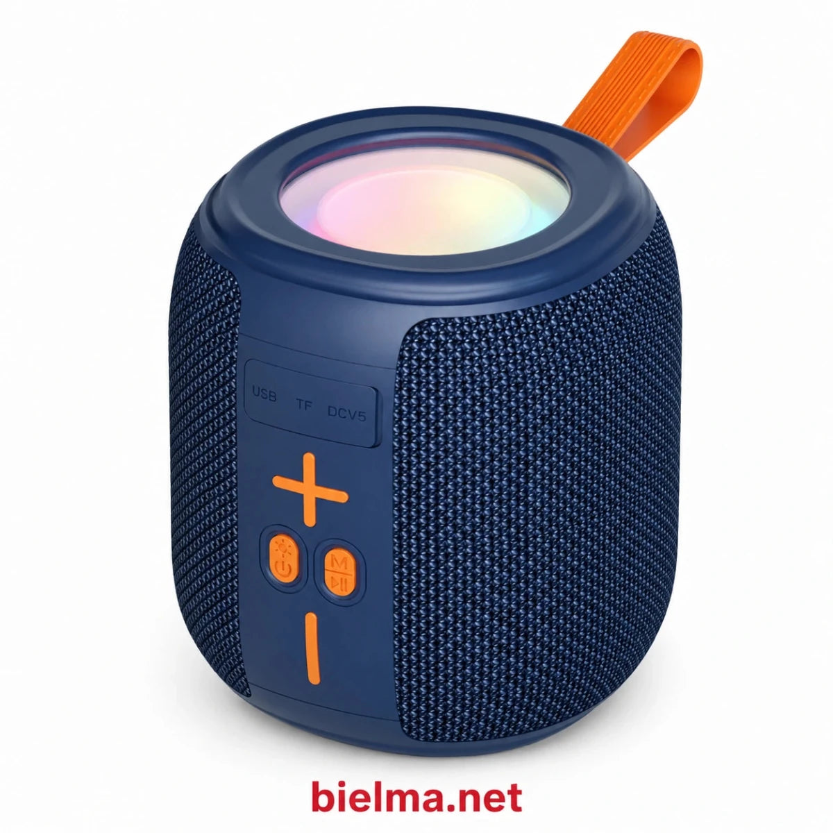 Bluetooth Hoparlör 6W LED Işıklı Taşınabilir Kablosuz Speaker Usb/tf Kart Destekli 1500 Mah - Bi Elma