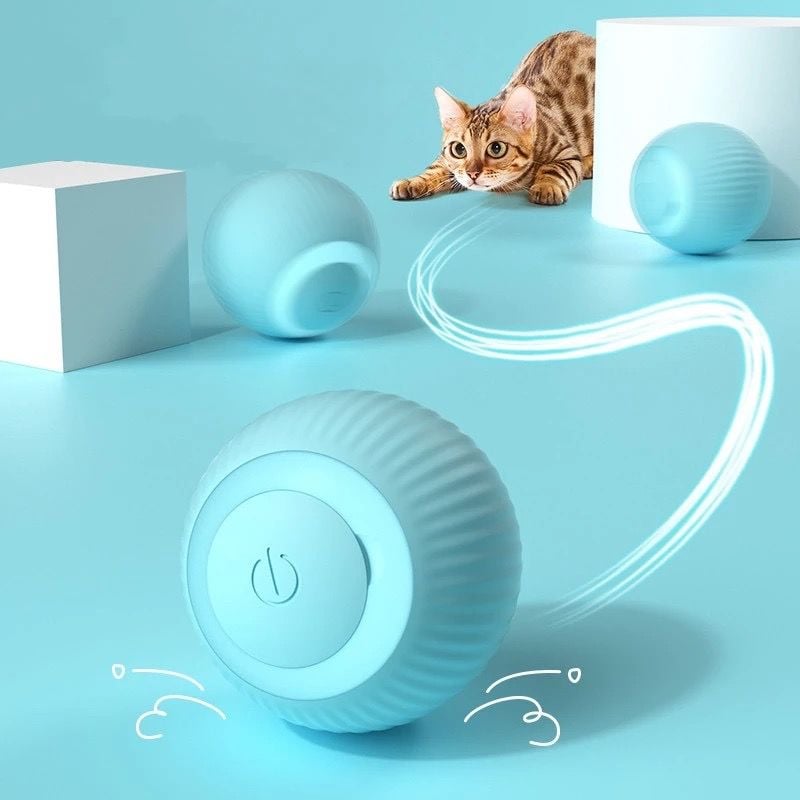 İnteraktif Şarjlı Led Kedi Köpek Oyun Topu - Bi Elma