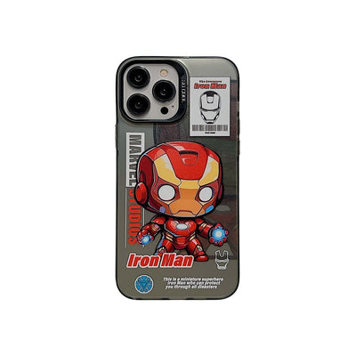 iPhone - Iron Man Kabartmalı Premium Kılıf - Bi Elma