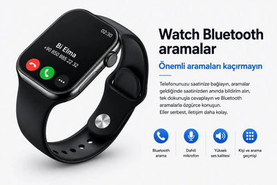 Watch 26 Mini Akıllı Saat - AMOLED, IP68 Suya Dayanıklı - Bi Elma