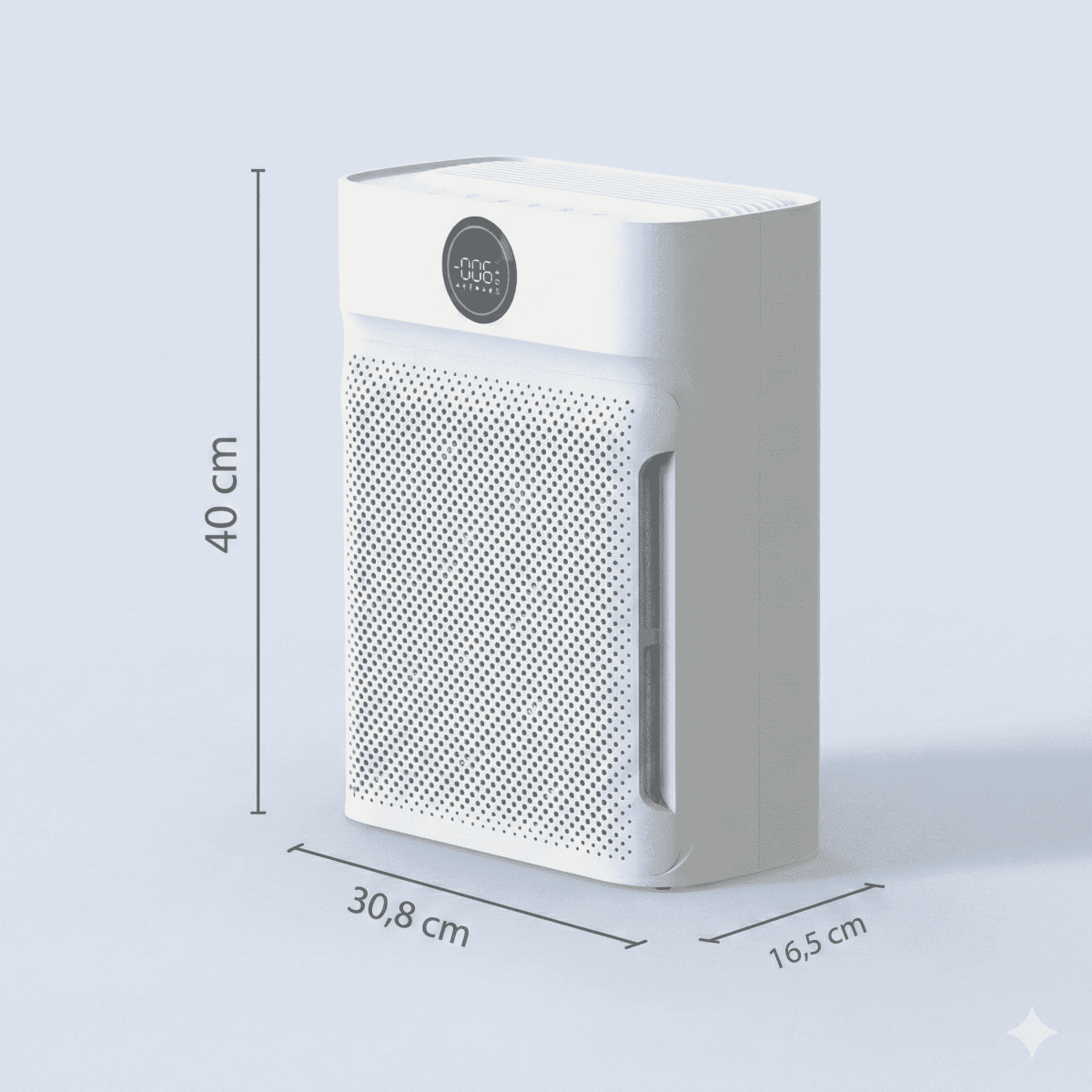 Akıllı Hava Temizleme Cihazı HEPA Karbon Filtre Duman - Hayvan - Polen - Toz - Bi Elma