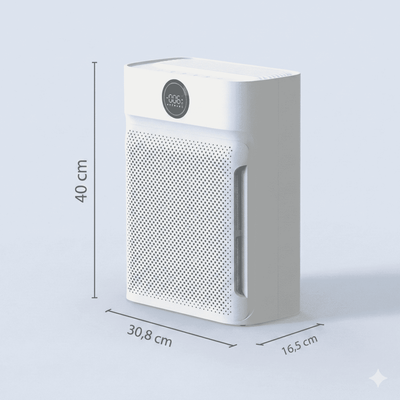 Akıllı Hava Temizleme Cihazı HEPA Karbon Filtre Duman - Hayvan - Polen - Toz - Bi Elma