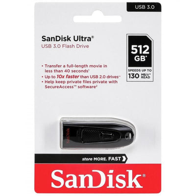 Sandisk Ultra 512GB USB 3.0 Flash Bellek - Bi Elma