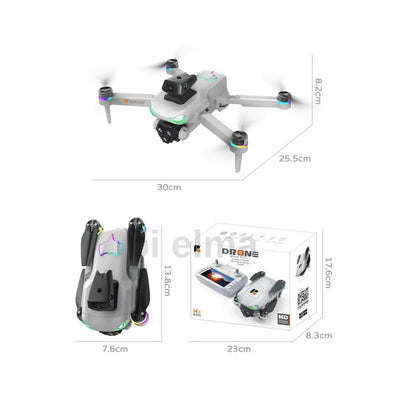 R08 4K HD Katlanabilir Drone, Çift Kameralı, Uzaktan Kumandalı Akıllı Model - Bi Elma