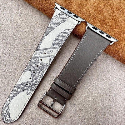 Deri HRMS Akıllı Saat Kordonu 45mm - Bi Elma