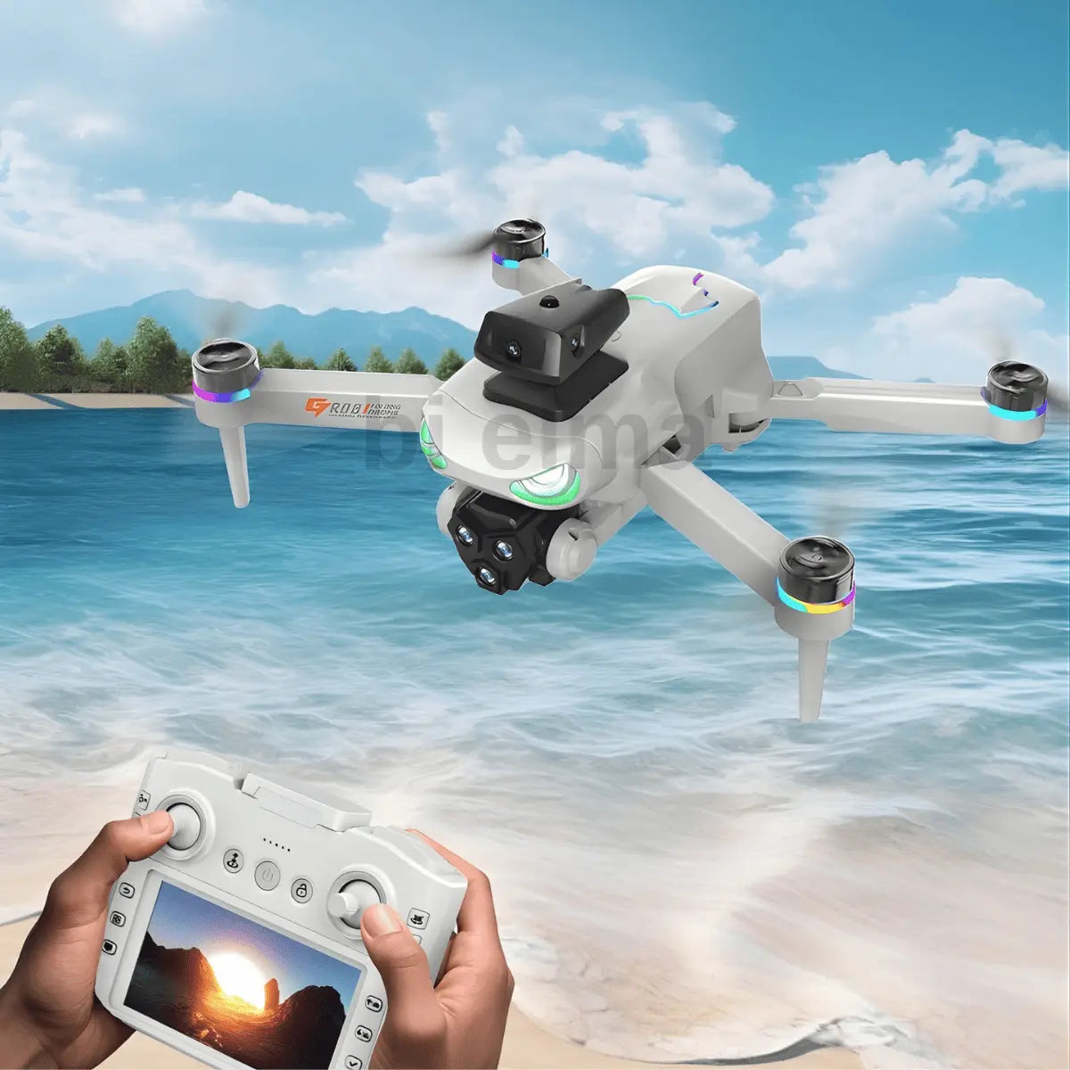 R08 4K HD Katlanabilir Drone, Çift Kameralı, Uzaktan Kumandalı Akıllı Model