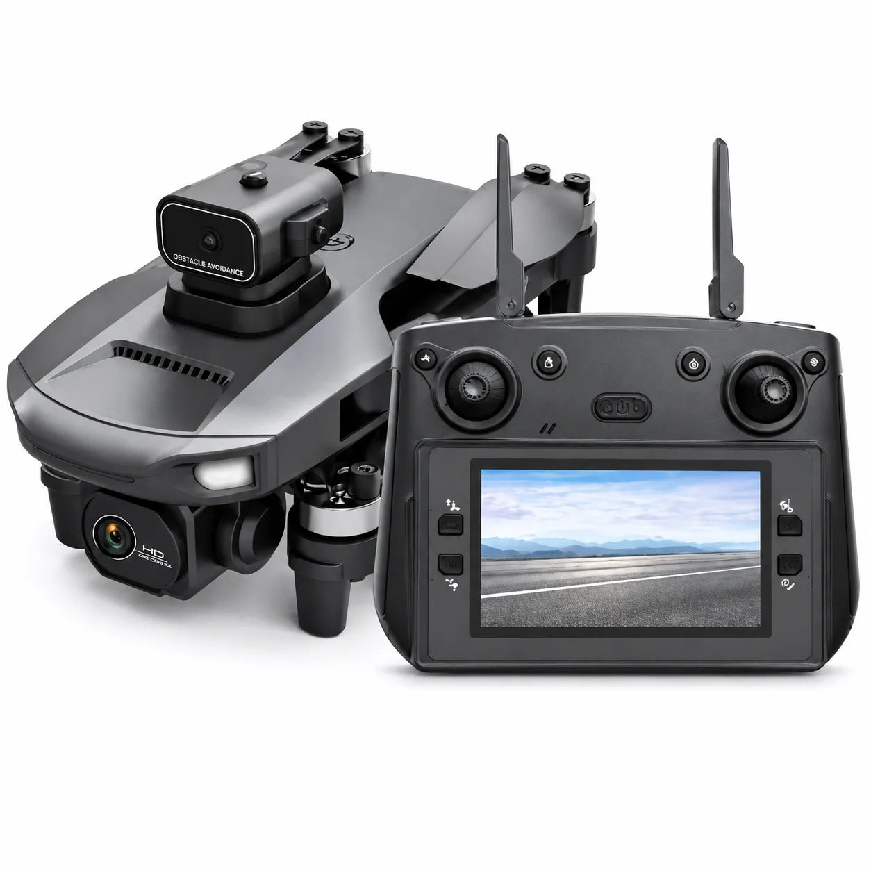 W9 Max Drone – Çift Batarya, Çift Kamera, GPS Takip, Fırçasız Motor, Engel Algılama, Ekranlı Kumanda