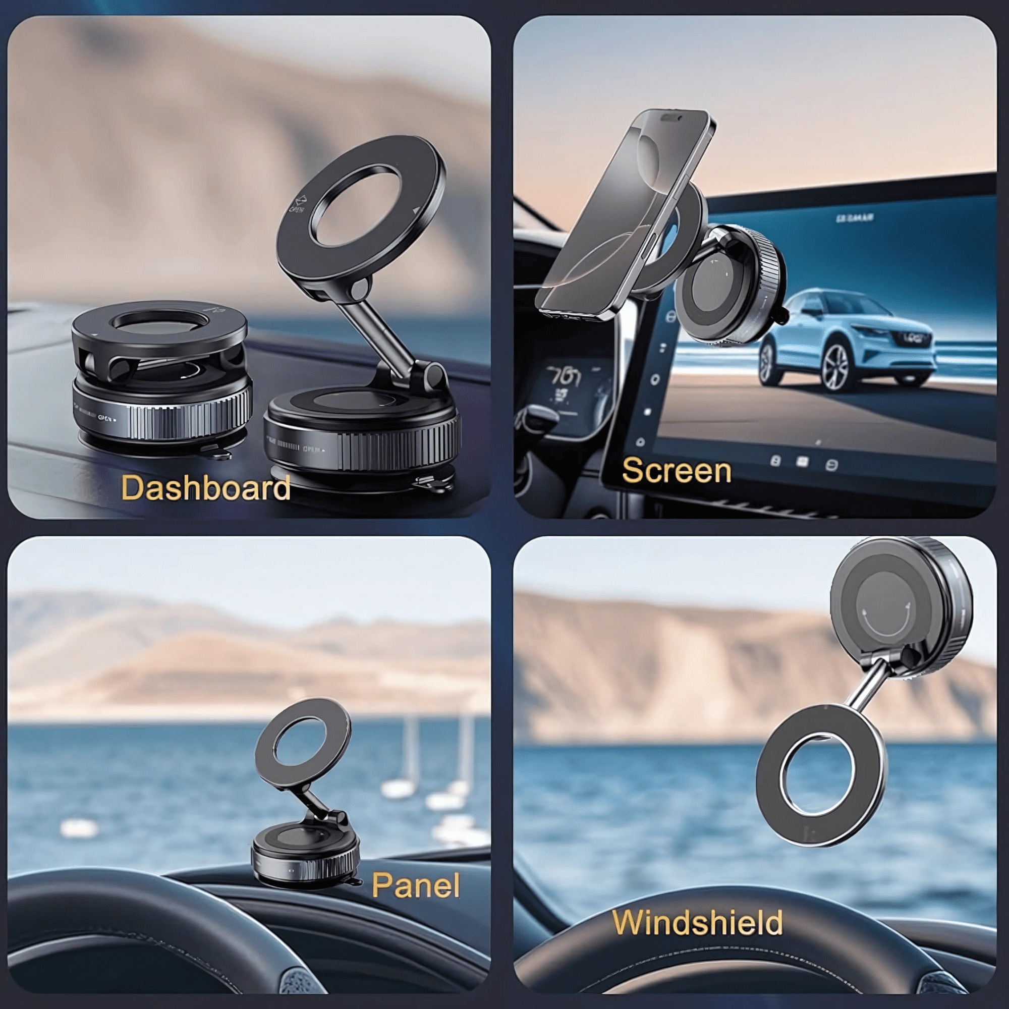 Manyetik Vakumlu 360° Magsafe Katlanır Telefon Tutucu