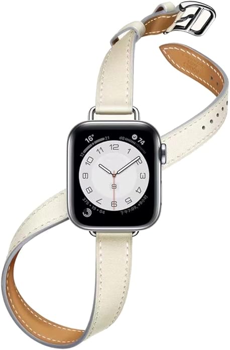 Apple%20Watch%20Uyumlu%20Double%20Tour%20Deri%20Kordon%20BEJ